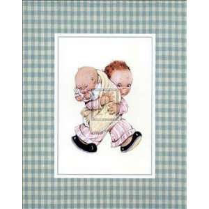  M. Attwell   Boy Holding Baby Size 8x10 by M. Attwell 8x10 