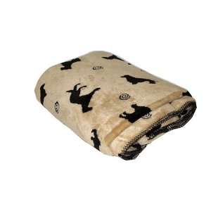   Pet Company Plush Embossed Tossed Dog Throw   Small