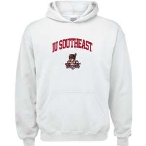  IU Southeast Grenadiers White Youth Arch Logo Hooded 