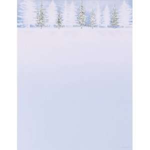  Winter Treeline Stationery   40 Sheets Health & Personal 