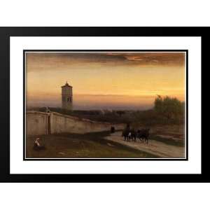  Inness, George 38x28 Framed and Double Matted Twilight 