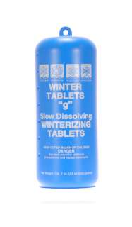 slow dissolving winterizing tablets chemical pack