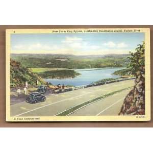  Postcard Storm King Bypass Hudson River New York 