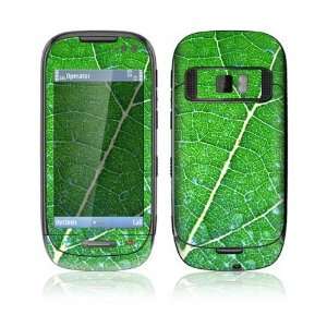  Nokia C7 Skin Decal Sticker   Green Leaf Texture 
