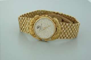 Ladies Carrera y Carrera 18k Gold Full Diamond Watch  