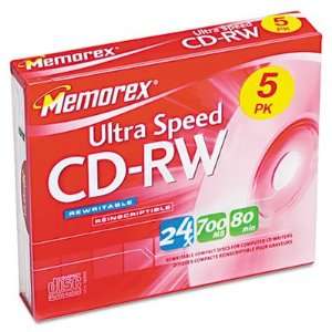  Memorex CD RW Ultra Speed Rewritable Disc MEM03426 
