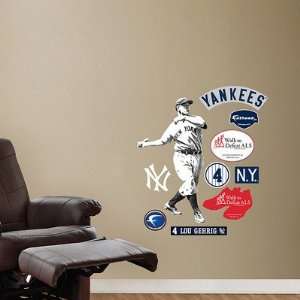  Lou Gehrig New York Yankees Fathead Jr. NIB Everything 