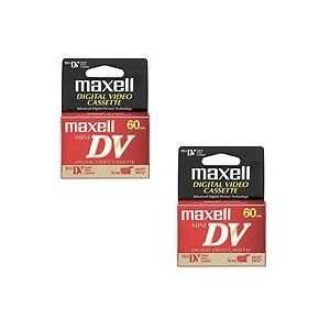  Maxel DVC60 Mini DV Tape 2 Pack Electronics