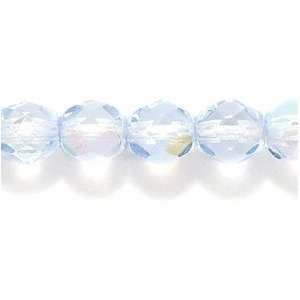   Glass Bead, Pale Sapphire Coat Aurora Borealis, 100 Pack Arts, Crafts