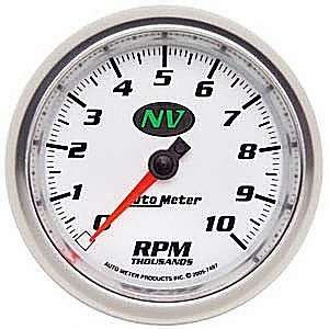    Auto Meter 7497 NV 3 3/8 10000 RPM In Dash Tachometer Automotive