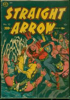 ME Comic book,,Straight Arrow #10 Art Cover, Blue and Green paint 