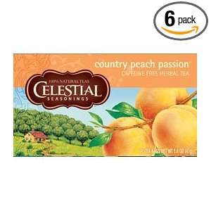  Herb Tea, Country Peach Passion   20 Tea bag, 6 Pack 