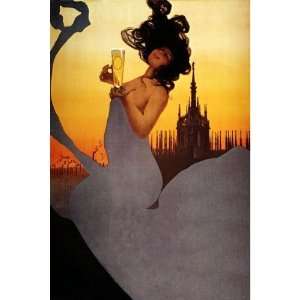 BEAUTIFUL GIRL DRESS BEER VINTAGE POSTER CANVAS REPRO  