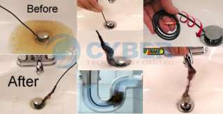 Unclog Hair Sink Tub Drain Brush Snake Turbo Fixed Fast  
