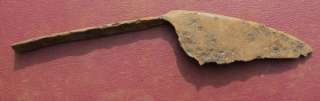 AUTHENTIC ANCIENT UNCLEANED IRON KNIFE BLADE K3201  