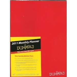  2011 Dummies Monthly Planner   Red