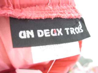NWT UN DEUX TROIS Girls Pink Sequined Long Skirt Sz M  