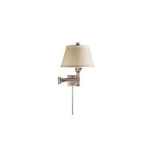   Club in Antique Nickel with Linen Shade by Visual Comfort CHD5105AN L