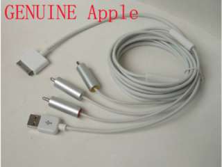 USB TV AV Composite Cable For Apple iPhone 4G iPod iPad  