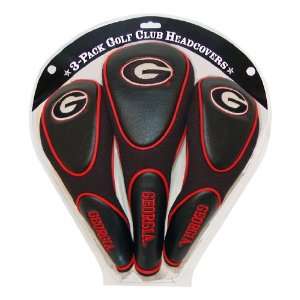 Georgia Bulldogs   3 Pack Zippered Headcover Sports 