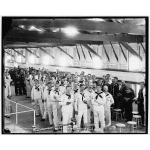 New York Naval Reserves at church service on U.S.S 