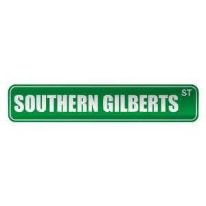   SOUTHERN GILBERTS ST  STREET SIGN CITY KIRIBATI