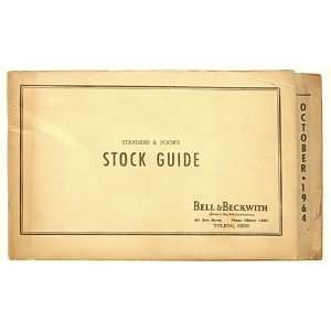  Standard & Poors Stock Guide Standard & Poors 