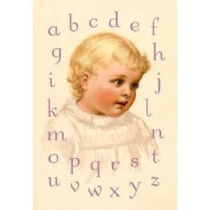  Blondies Alphabet 12x18 Giclee on canvas