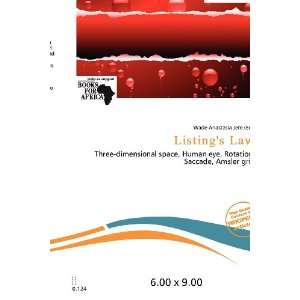  Listings Law (9786200671455) Wade Anastasia Jere Books