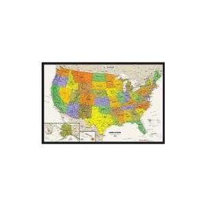    GeoNova Large Laminated USA Map. 50 by 33 