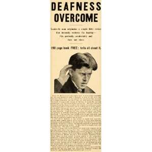  1903 Vintage Ad Wilson Ear Drum Deafness Cure Hearing 