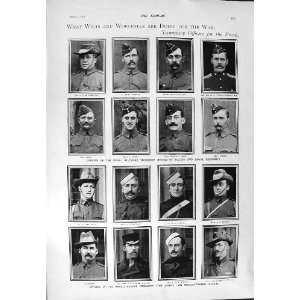  1900 WAR OFFICERS AWDRY PORTER GRAVES TAIT ATHLETES