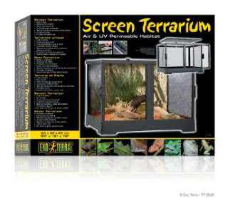 Exo Terra Screen Terrarium 24x18x18 Reptile Cage PT2645  