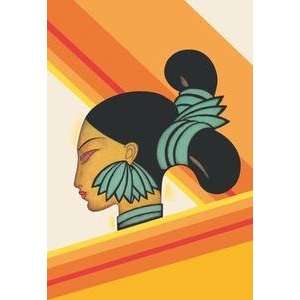  Paper poster printed on 12 x 18 stock. Hill Woman of 