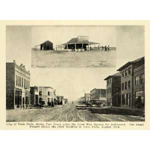  1908 Print Twin Falls Idaho Settlement History City   Original 