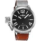 Boat Classico Sterling Silver Brown Leather Automatic Mens Watch 