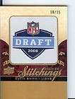 2008 UD PREMIER STITCHINGS KEVIN SMITH LIONS 10/15 DRAFT 2008