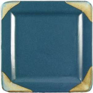  Prado Stoneware Square Dinner Plate 11   Matte Blue 