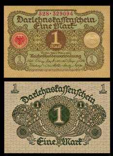 MARK Banknote of GERMANY   1920   COAT of ARMS   UNC  