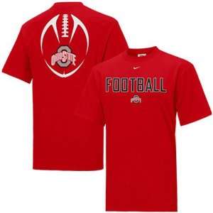 Ohio State Buckeyes NCAA Youth Team Issue T shirt by Nike (Small Red 