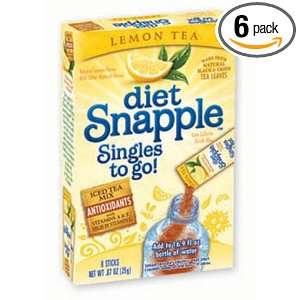 Snapple Diet Singles To Go Lemon Tea Grocery & Gourmet Food