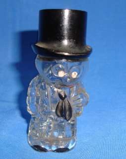 Old Vintage Glass Bottle Shape of a Man from England 1950 Very Rare 