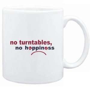  Mug White  NO Turntables NO HAPPINESS Instruments 