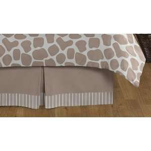  Giraffe Bed Skirt by JoJo Designs Beige