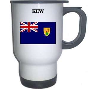  Turks and Caicos Islands   KEW White Stainless Steel Mug 