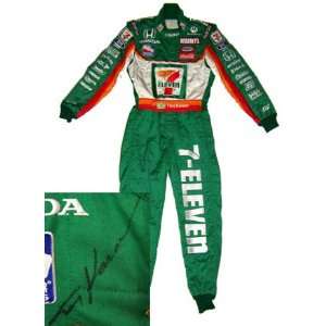   Autographeded Indy Car Racing Race Worn Jump Suit