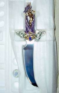 MISTRESS OF THE DRAGON REALM /NEW UP FOR FRANKLIN MINT ART DAGGER 