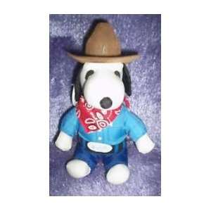   Cowboy Snoopy Soft Plush Doll   Knotts Berry Farm Toys & Games