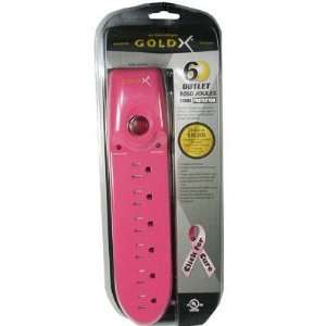  6 Outlet 1050 Joule Pink Electronics
