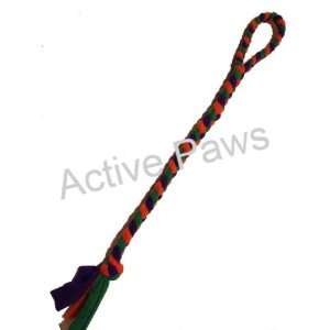  Active Paws Fleece Tug Toy   Green/Purple/Orange Pet 
